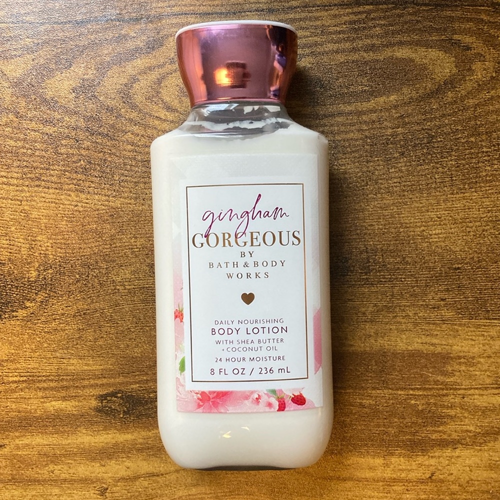 💕 Gingham Gorgeous body lotion from B&BW
